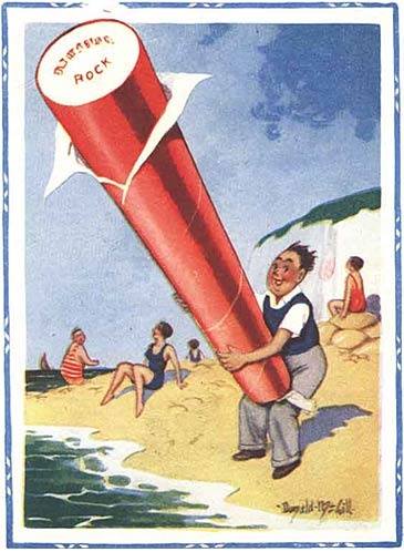 Saucy Seaside Postcard by Donald McGill