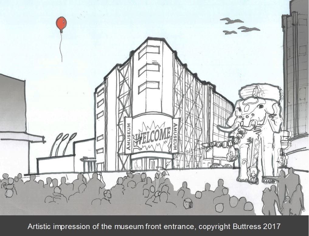 Proposals for Blackpool Museum in the new Sands development on the promenade