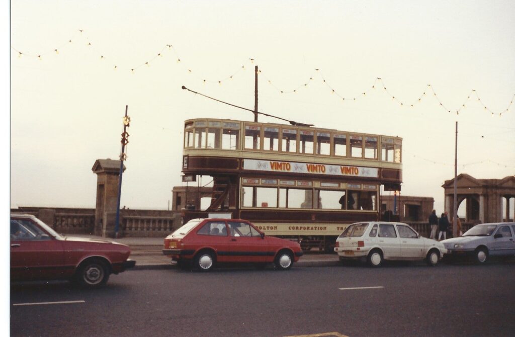 Blackpool tram, October 1988. Photo: Julian Watson