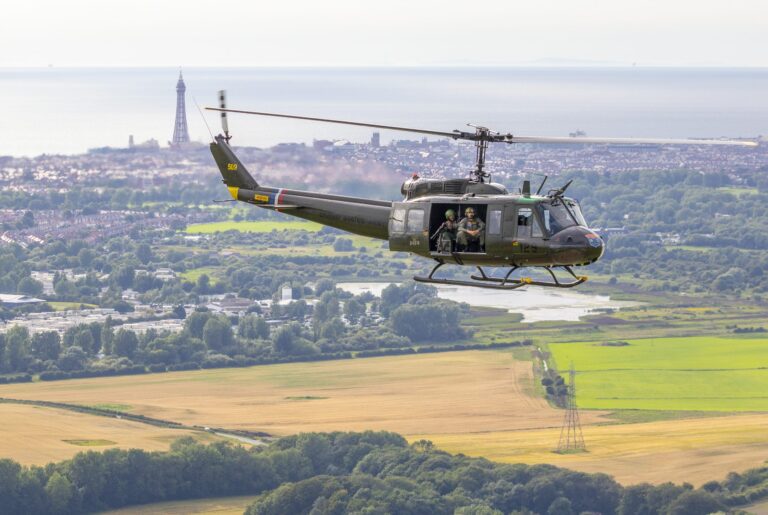 Huey Helicopter Flight Experience. Photo: Chris Ayre