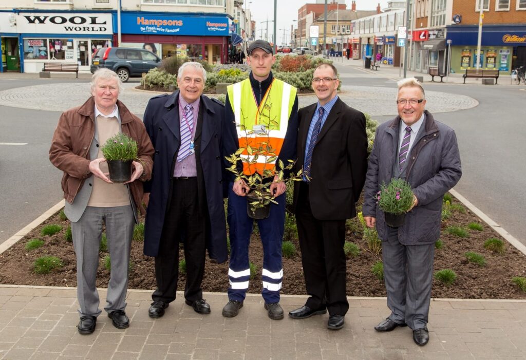 Planting at the roundabout