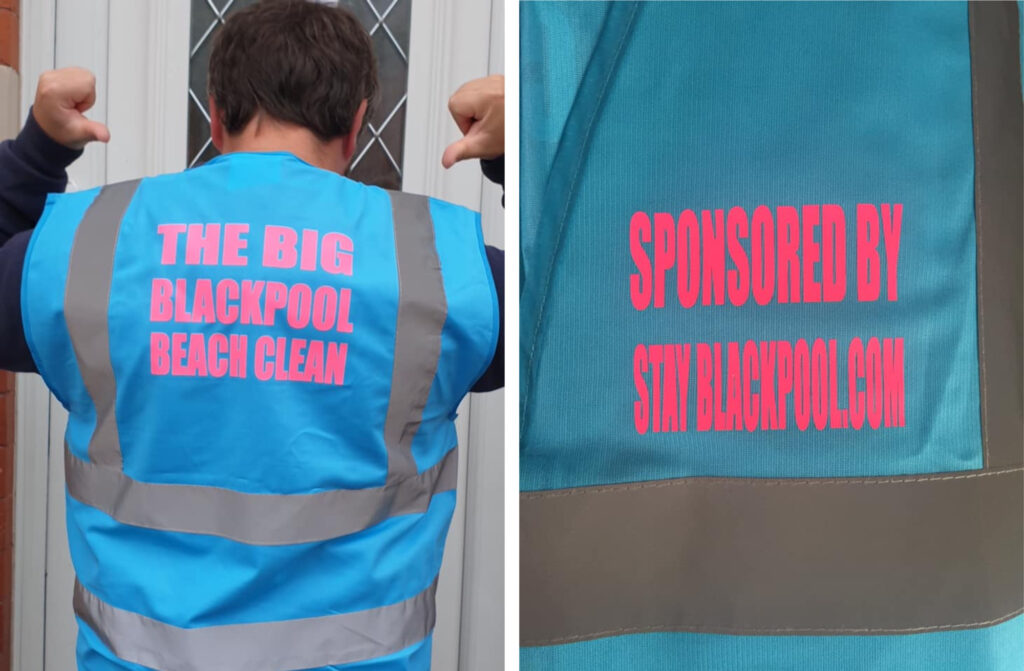 Vests sponsored by StayBlackpool