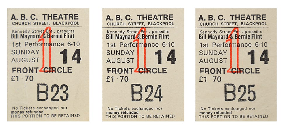 ABC Theatre Tickets, from 1977
