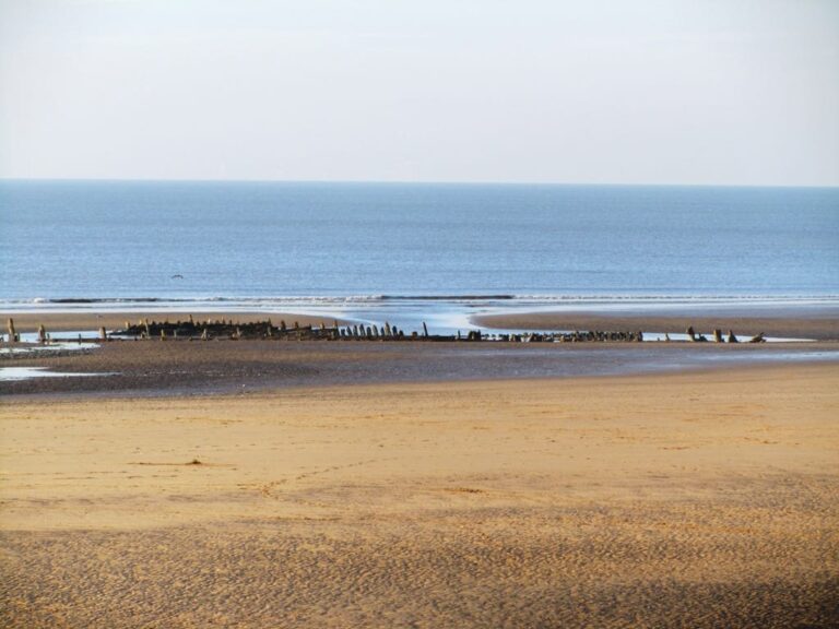 Abana Shipwreck on Blackpool beach at Anchorsholme near to Cleveleys