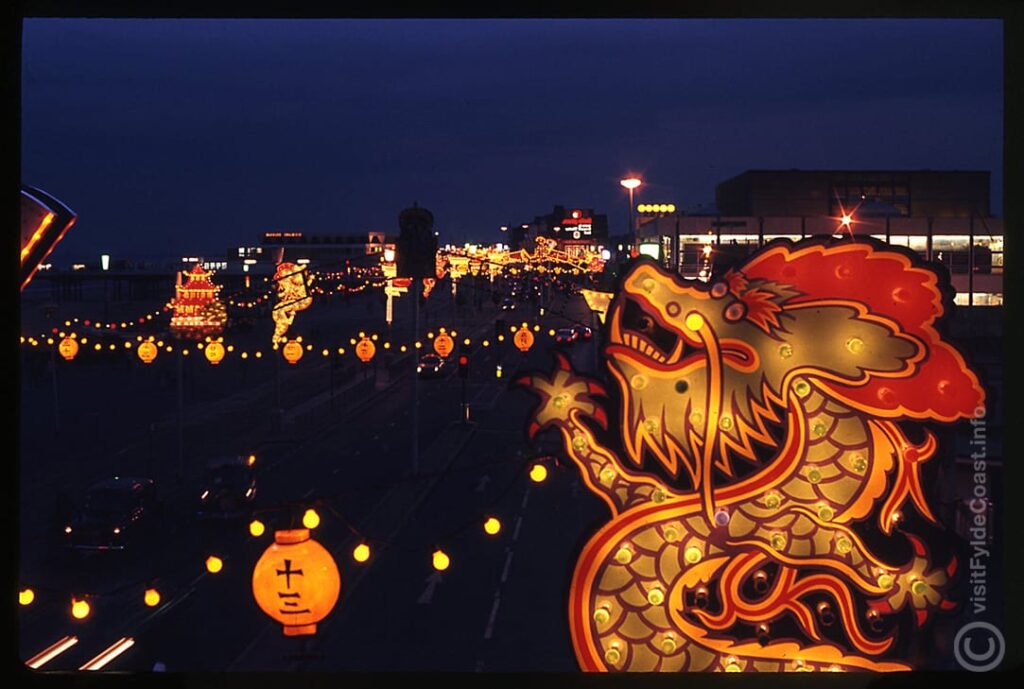 Oriental Blackpool Illuminations in the 1970s