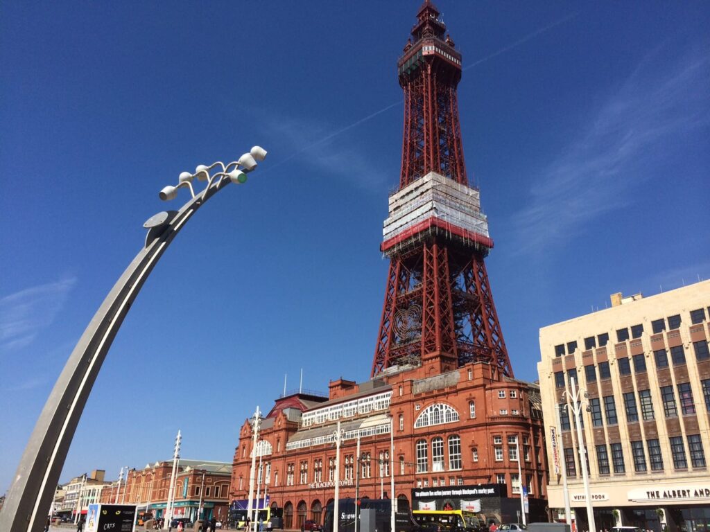 The 'bandage' moved up and down the Tower, according to works underneath. Photo - June 2015