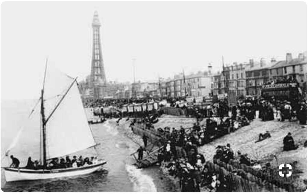 Blackpool seafront, seen from Central Pier