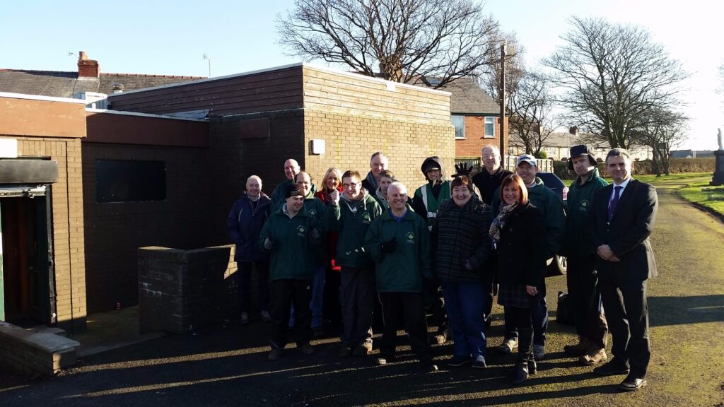 Community volunteers at Layton Cemetery