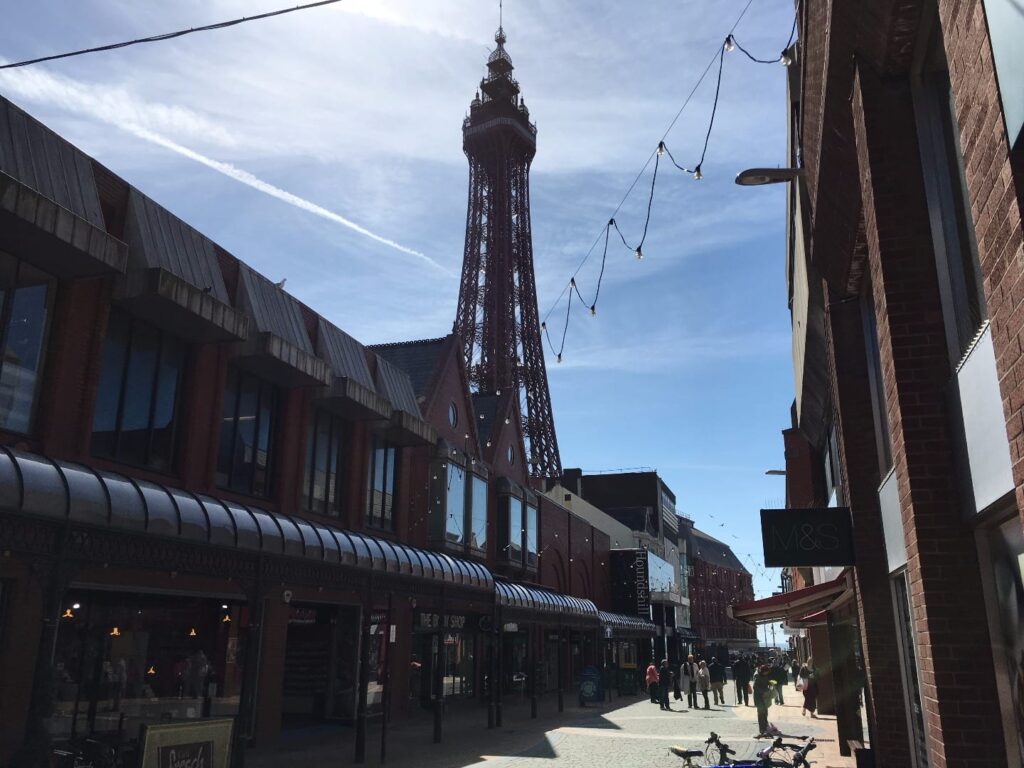 Houndshill Shopping Centre under Blackpool Tower