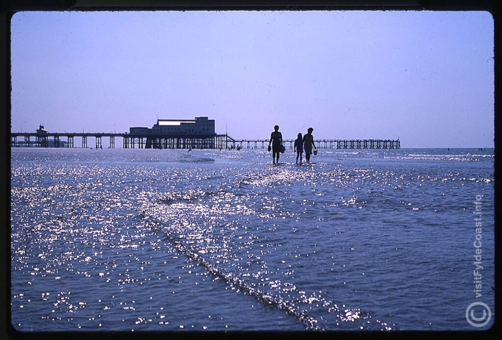 Blackpool North Pier with the jetty in the 1970s