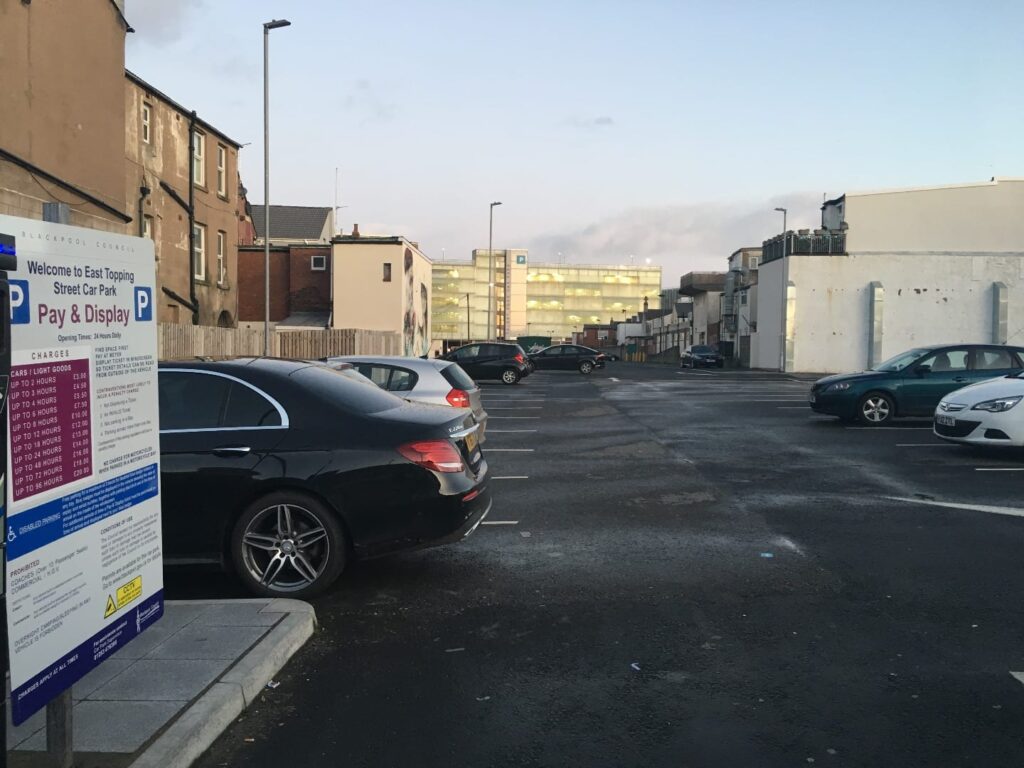 East Topping Street car park, site of the former Syndicate/ABC