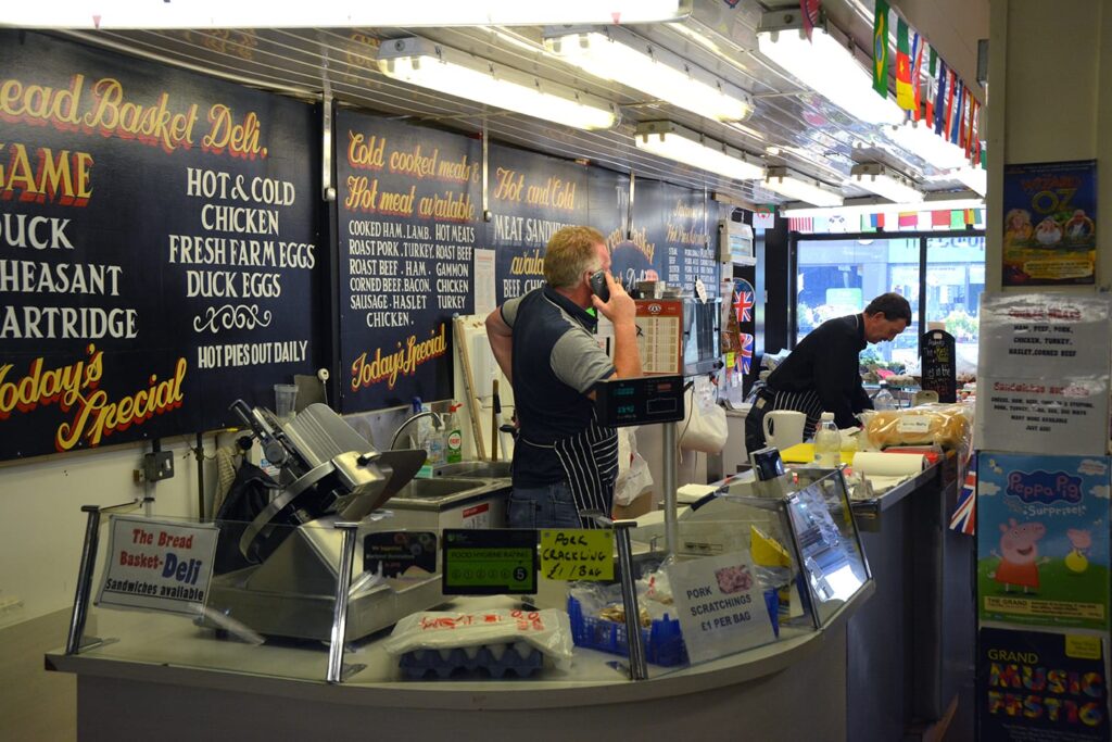 Tony from the Bread Basket in Abingdon Street Market