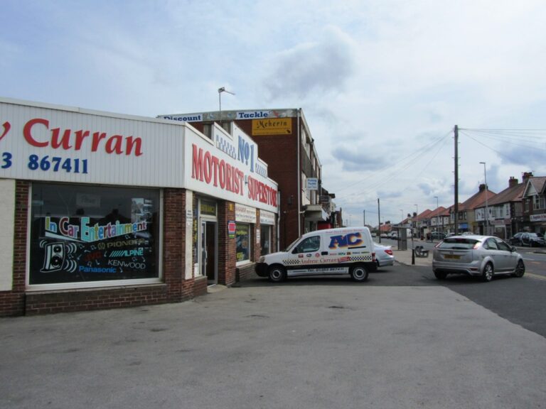 Motor spares shop at Anchorsholme