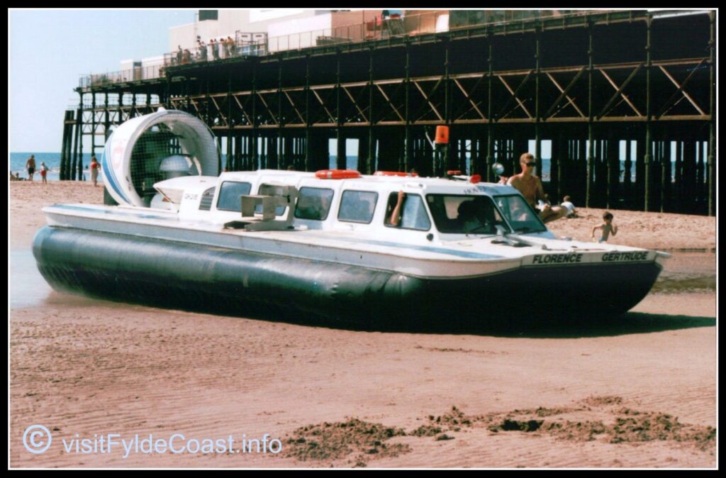 Hovercraft rides on the beach - captured in our old photos of Blackpool