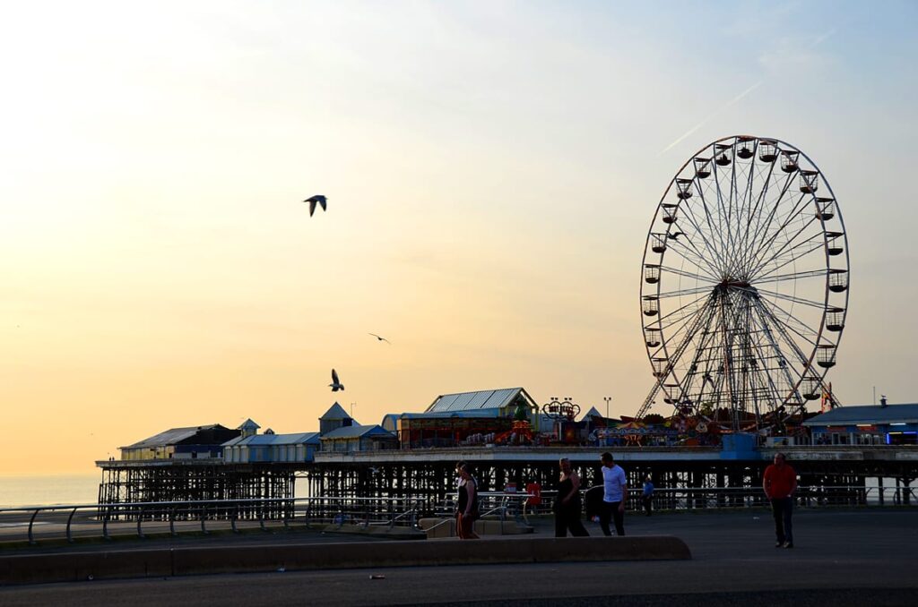 Blackpool Central Pier with the Big Wheel