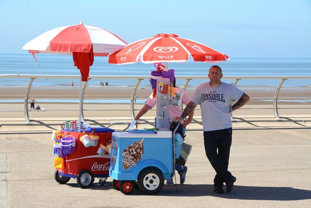 Grab an ice cream on Blackpool seafront