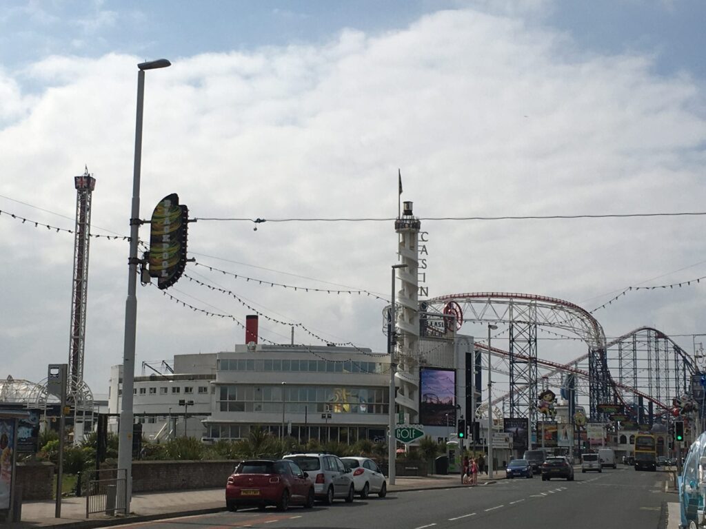 Pleasure Beach at Blackpool South Shore