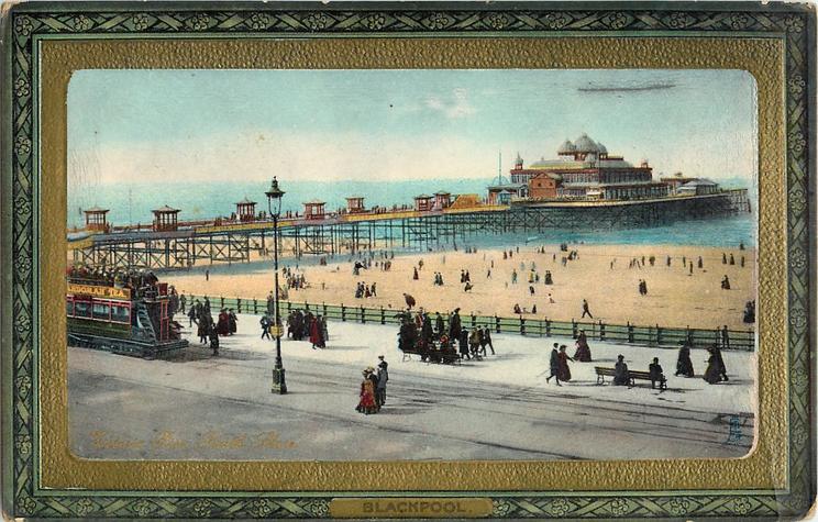 Victoria Pier Blackpool in 1902. Tuck Postcards