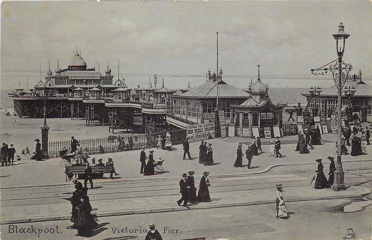 Blackpool South Pier in 1904, then called Victoria Pier. Tuck Postcards.