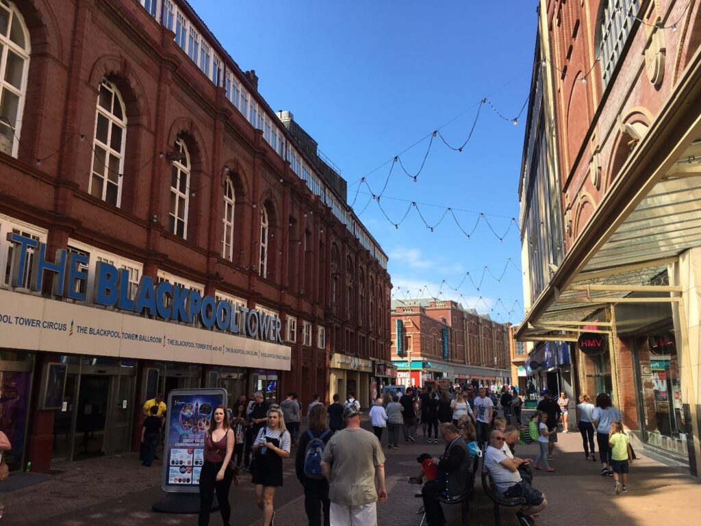 Bank Hey Street in Blackpool Town Centre