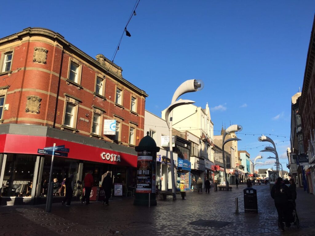 Costa Coffee on Church Street in Blackpool