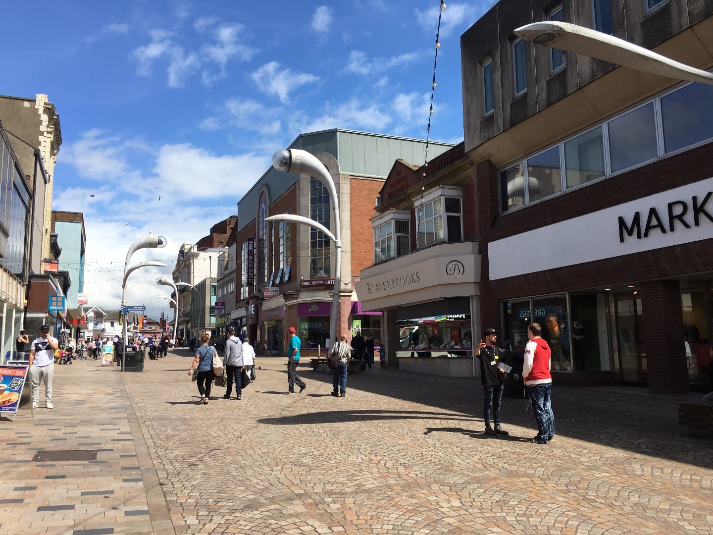 Blackpool Town Centre for Shopping by the Sea Live Blackpool