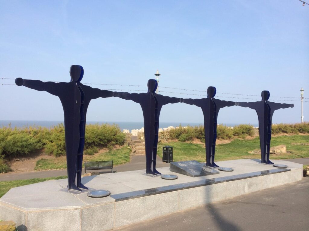 Blue Light Memorial in Jubilee Gardens Blackpool