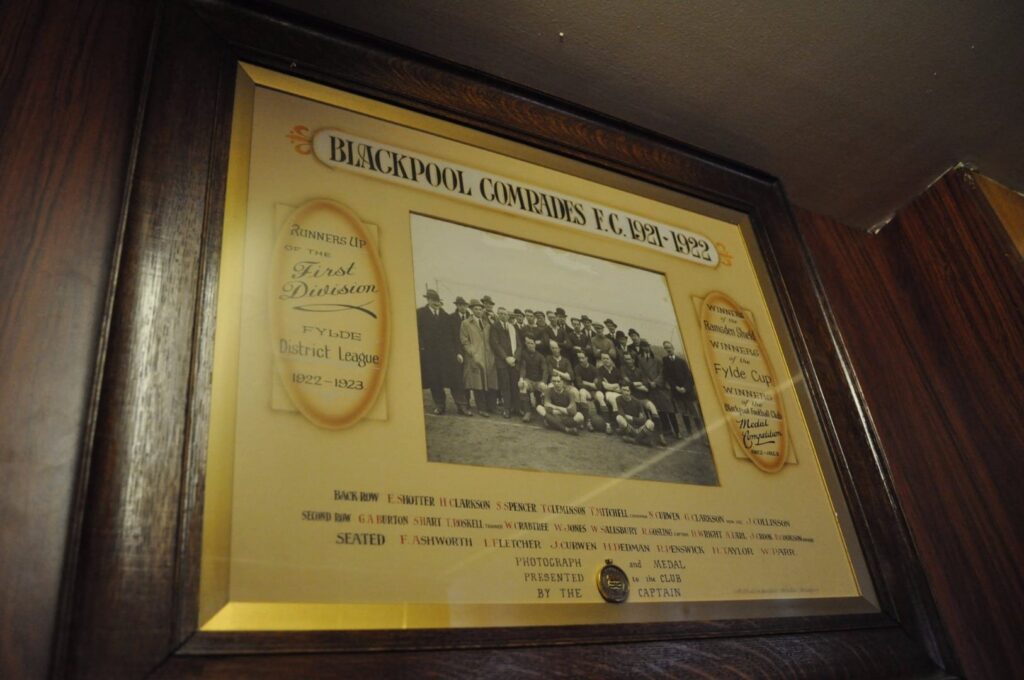 Blackpool Comrades FC 1921-22. Photo: Juliette Gregson