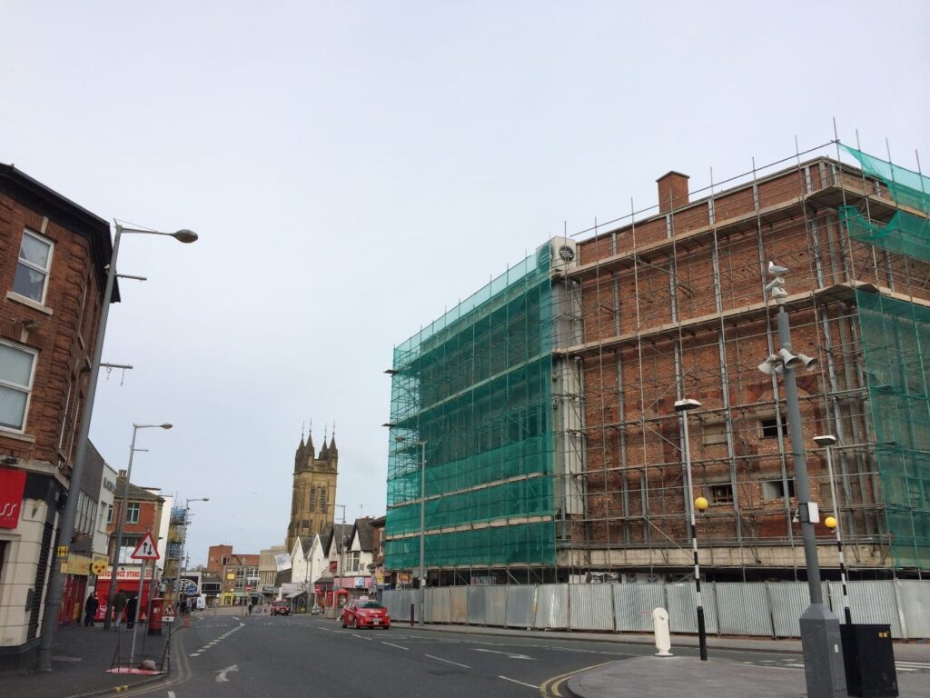 Demolition of the Syndicate Nightclub, and Church Street, March 2015. Photo: Juliette Gregson