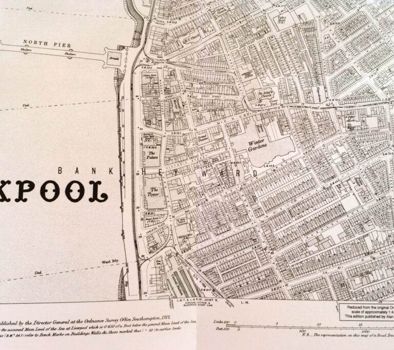 Godfrey Edition map of Blackpool from 1910