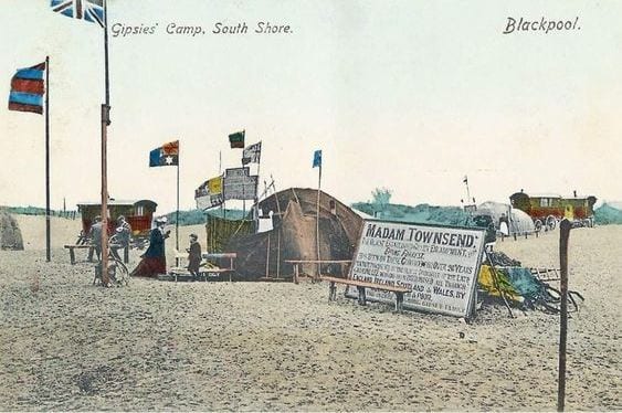 Original Gypsy Camp at Blackpool Pleasure Beach, 1904