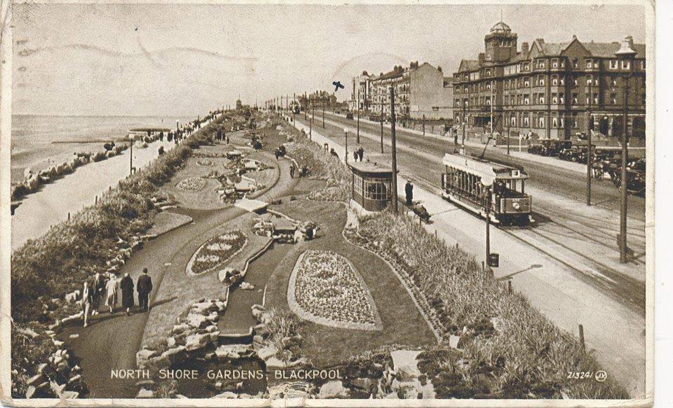 North Shore sunken gardens. The original name for Jubilee Gardens Blackpool