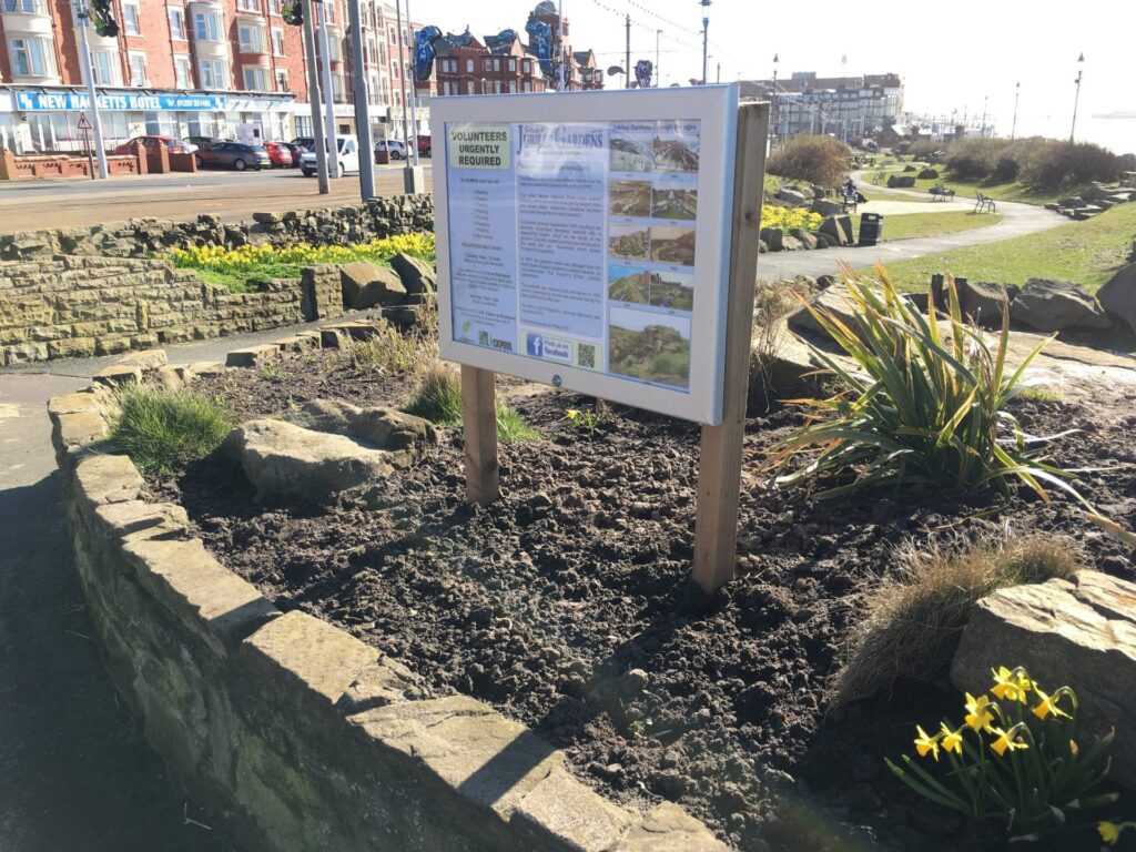 Improvements made by the Friends of Jubilee Gardens Blackpool