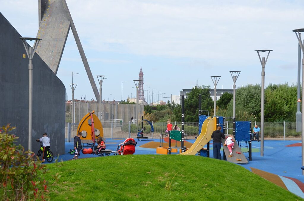 Children's playground and park facilities