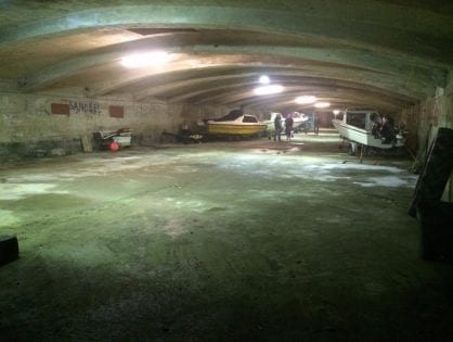 Underground Boat Store at Little Bispham
