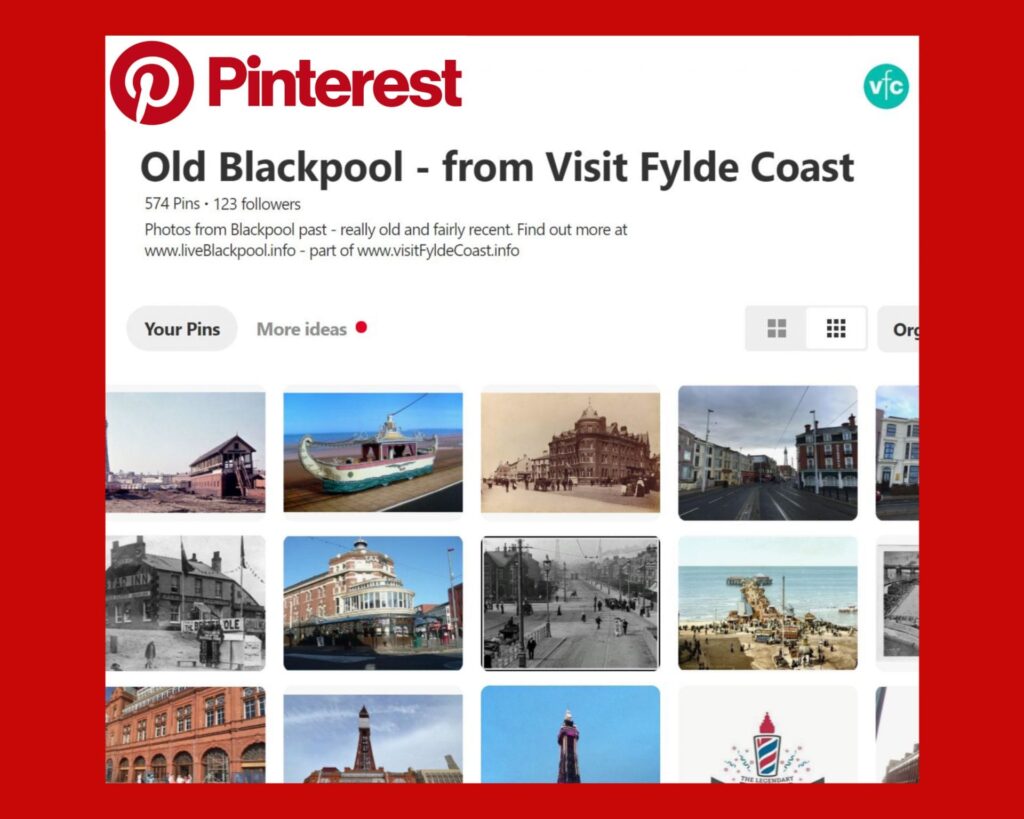 Old Blackpool Pinterest Board from Visit Fylde Coast