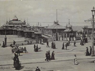 Blackpool South Pier in 1904, then called Victoria Pier. Tuck Postcards.