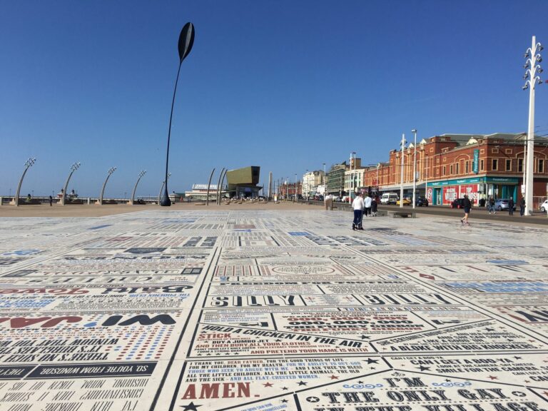 Comedy Carpet on Blackpool Central Promenade at Tower Festival Headland