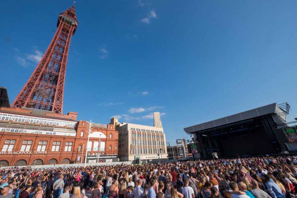 Crowds at the annual event in Blackpool