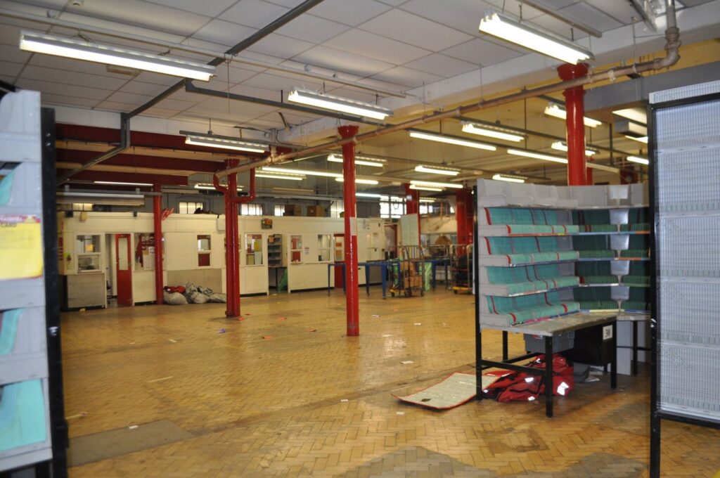 The sorting office area. Photo: Juliette Gregson