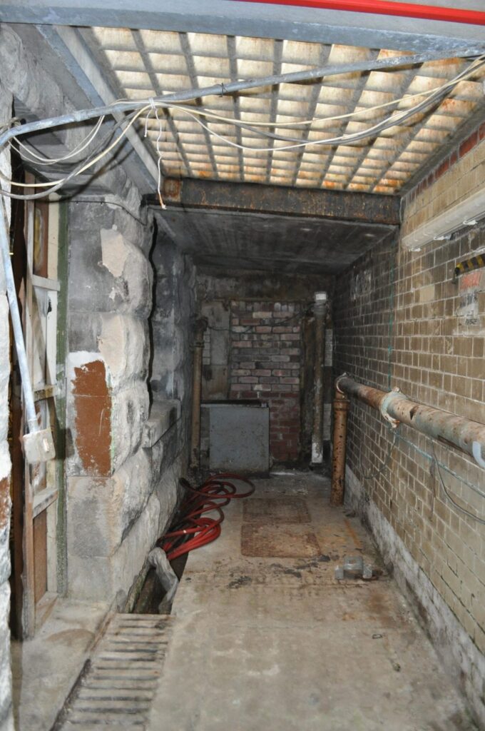 One of the internal passageways inside Abingdon Street Post Office. Photo: Juliette Gregson