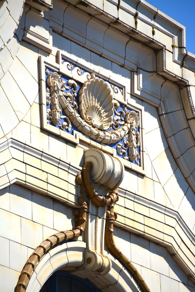 Architectural details on the Blackpool Winter Gardens