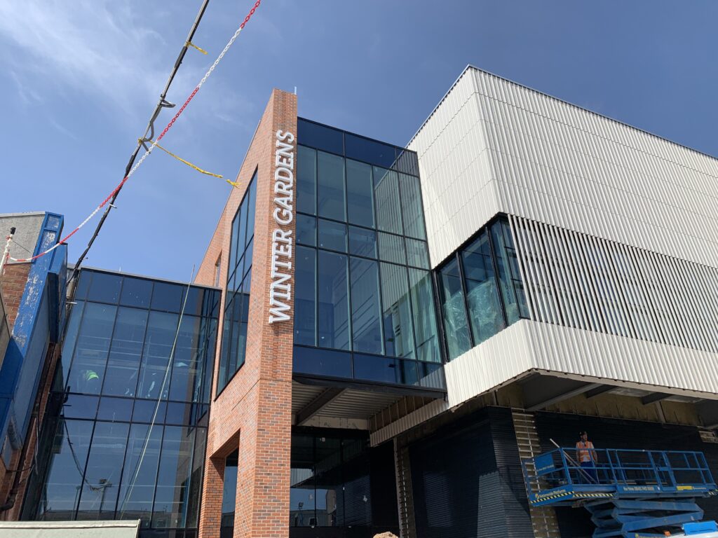 Winter Gardens Conference Centre signage, installed end of May 2021