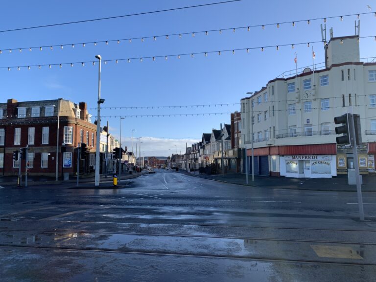 Red Bank Road Bispham, photo from lockdown Jan 2021