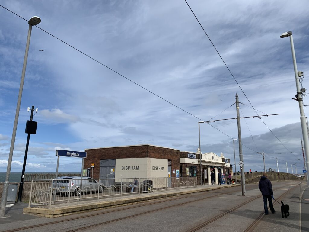 Bispham Station, the original tram stop at Red Bank Road