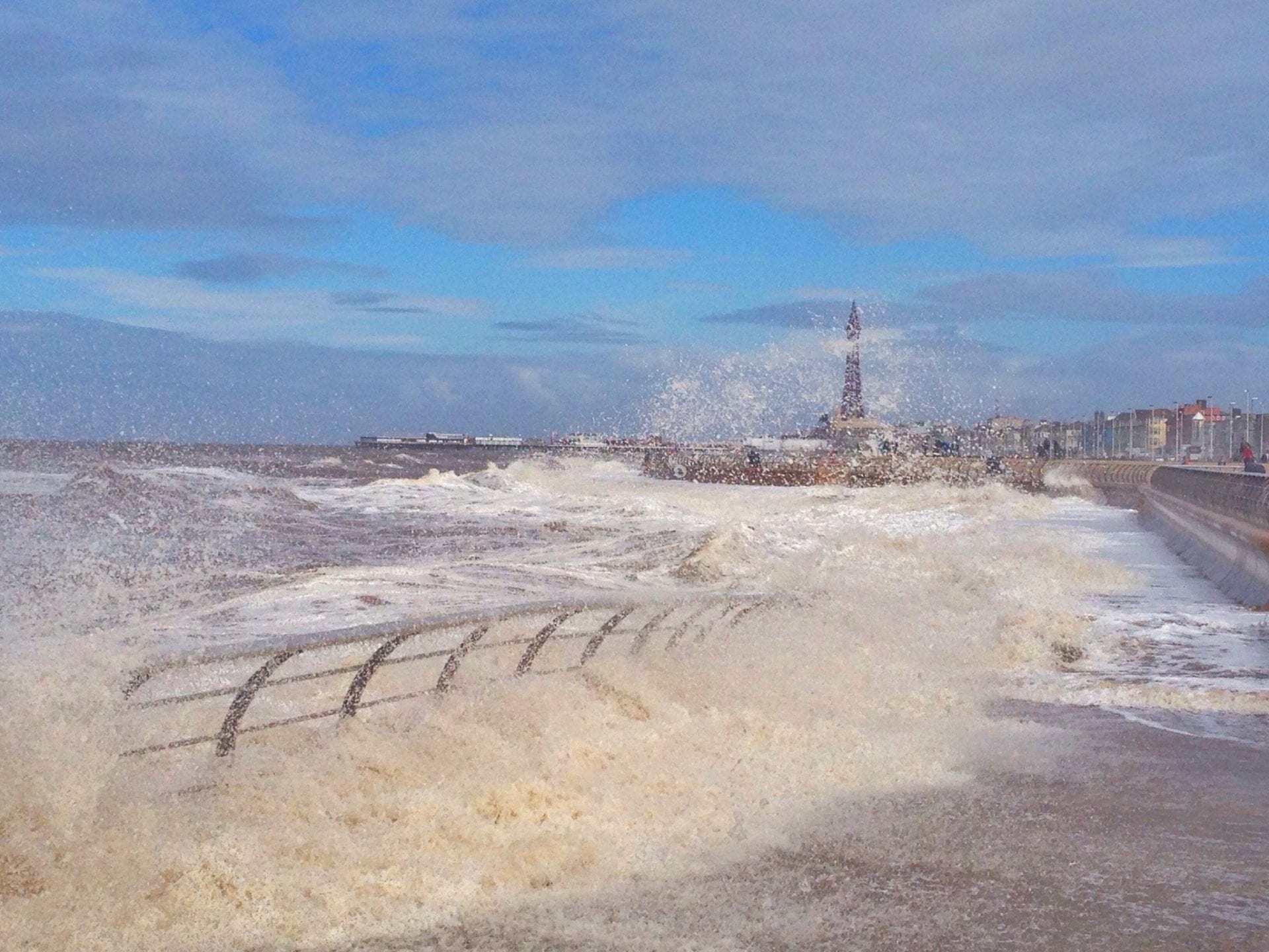 High Tide in Blackpool, by Andrew Hudson (7.4.16)