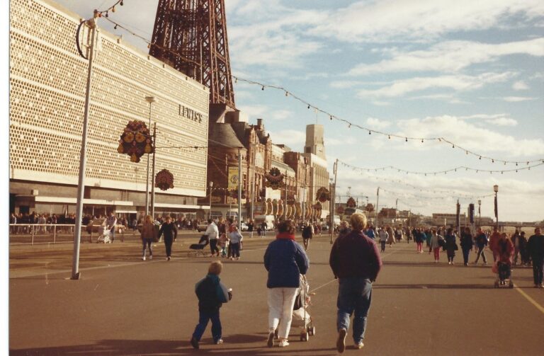 Blackpool seafront in October 1988. Photo: Julian Watson