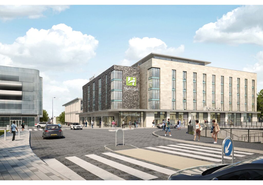 Artist's impression of Holiday Inn at Talbot Gateway