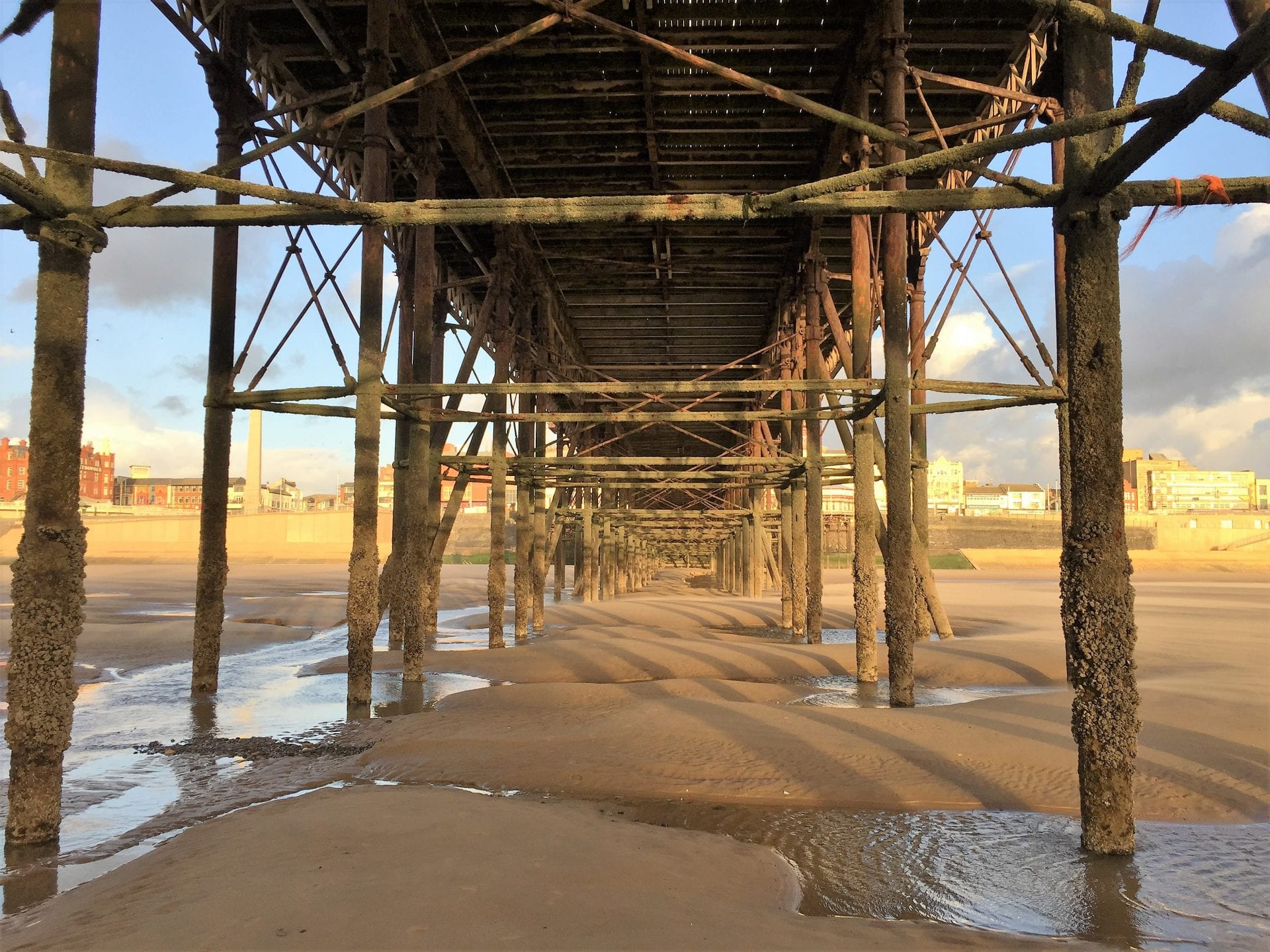 Under Blackpool Pier, by Cameron McDade