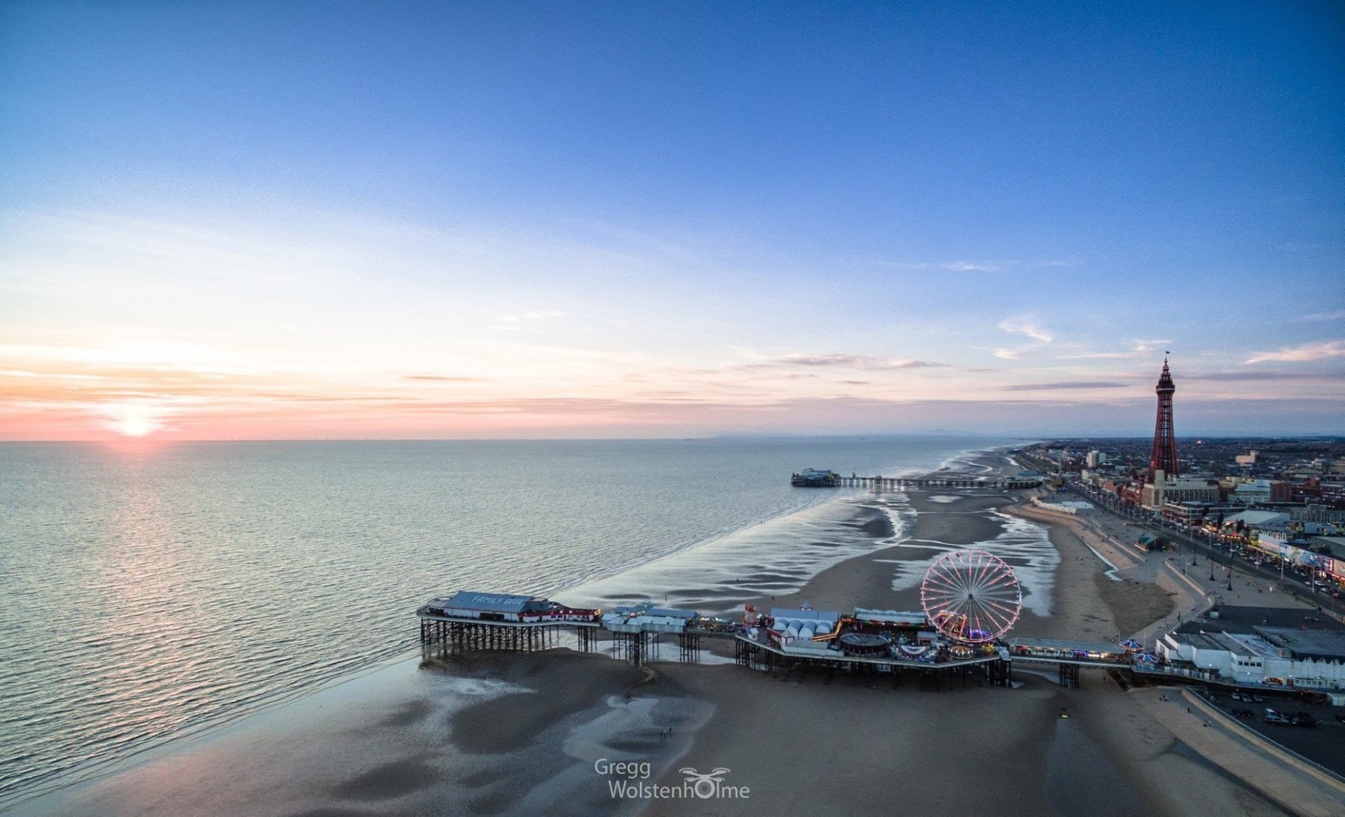 Blackpool Piers by Gregg Wolstenholme